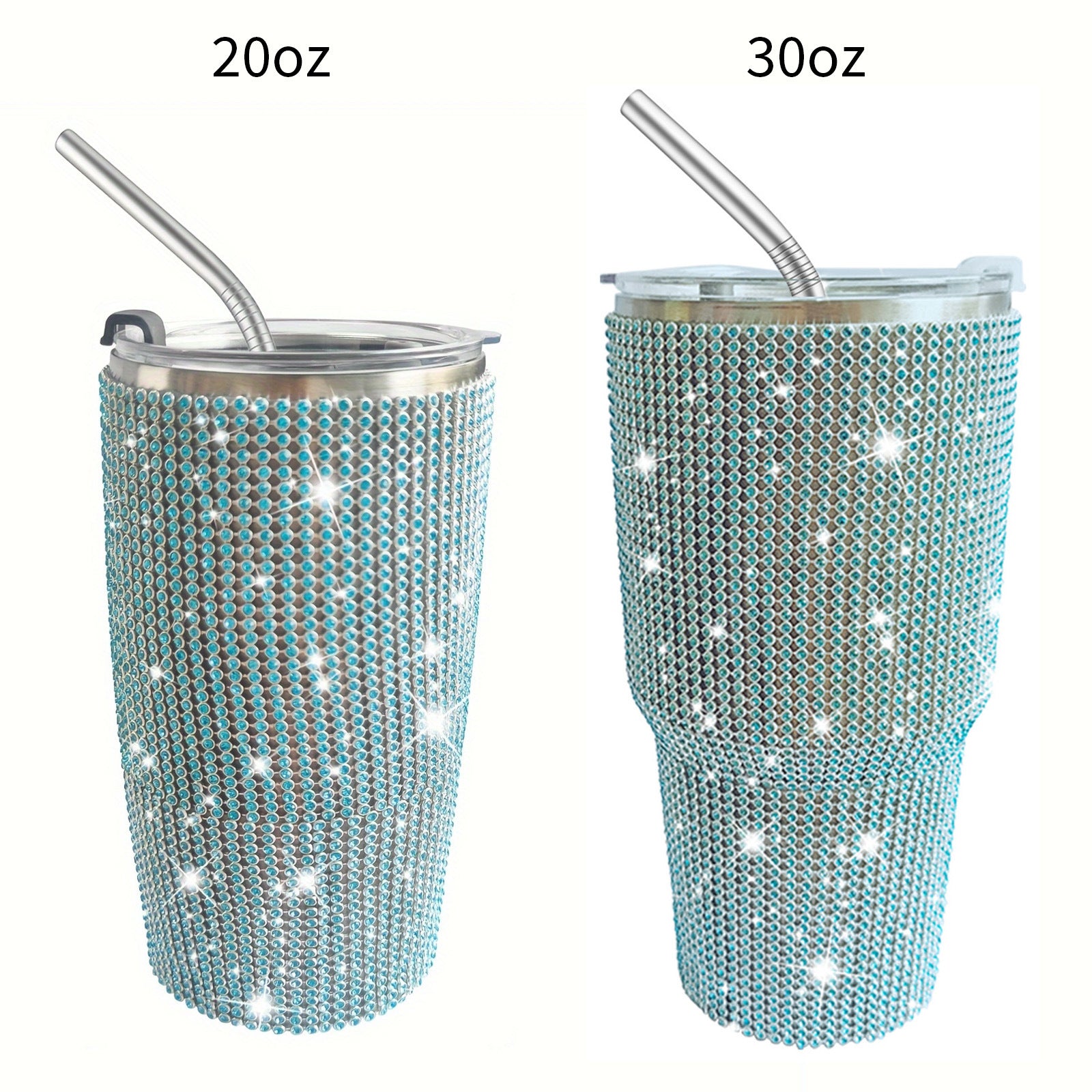 Wholesale Tumbler Diamond-encrusted Leopard Print 20oz/30oz Tumbler Cup